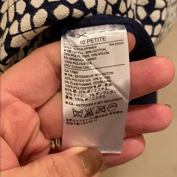 Banana Republic blue and white jacquard dress - Picture 8 of 8